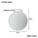 Kit Com 100 Medalhas Acrílico 5cm Cristal 2mm Fita Azul E Amarela