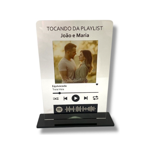 Placa Spotify Interativa Personalizada Com Foto E Musica