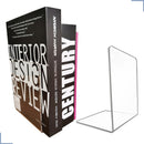 Bibliocanto Cristal Suporte Apoio Livro Aparador Lateral Par