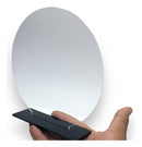 5 Troféus Redondos Acrílico Cristal 15,5cm C/base Preta