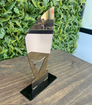 Kit 3 Troféus - Dourado, Prata E Bronze 21x11cm C/base Preta