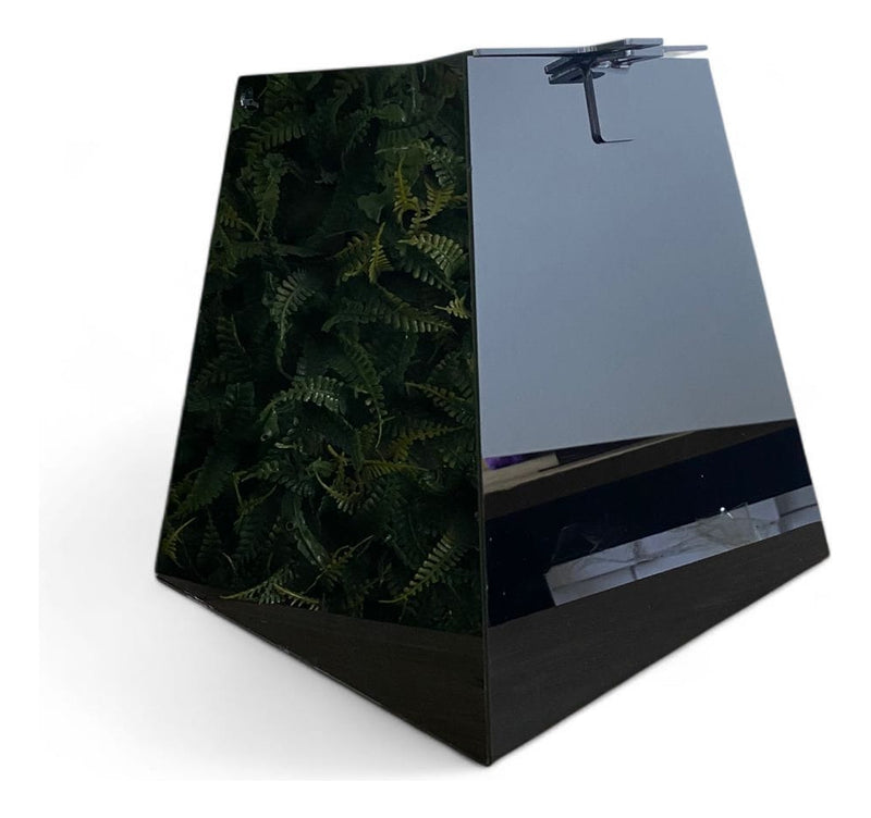 Urna Acrílico Preto Piramide 20x20x12cm