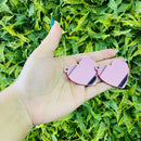 Chaveiros Coração Espelhado Rose Gold 50 Peças