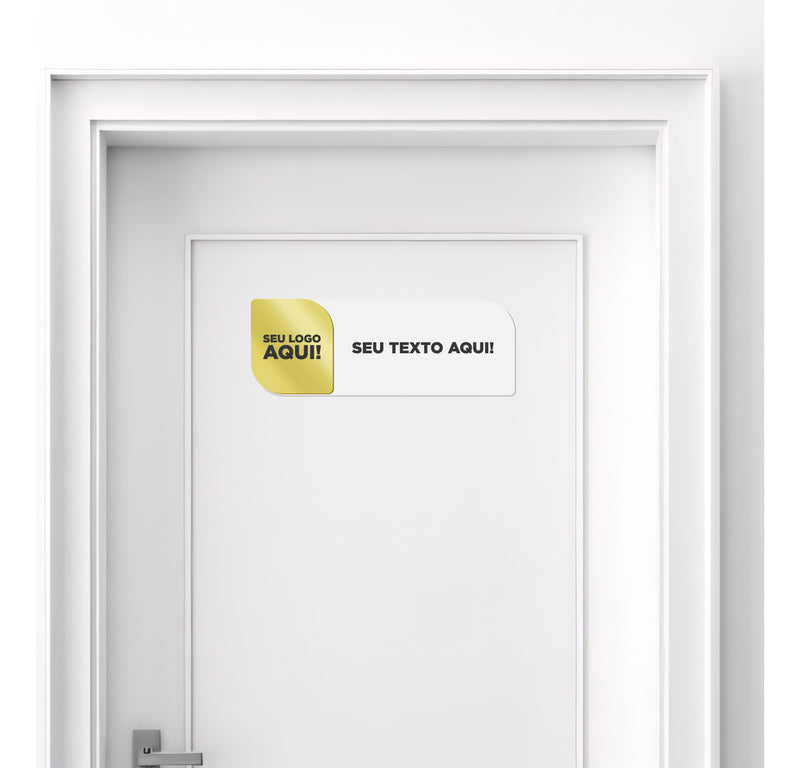 Placa Acrílico Personalizada Porta Consultório Escritório