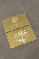 Placa Logotipo Identificação Acrílico 40x20 Espelhado Brilho