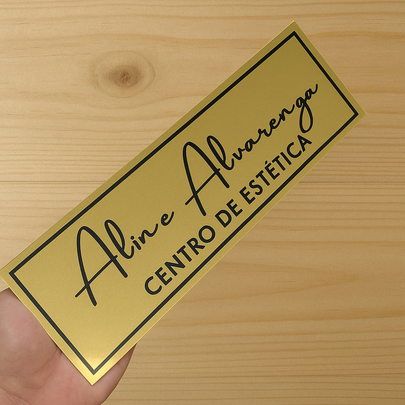 Placa Identificação Sinalização De Porta Personalizada 1unid