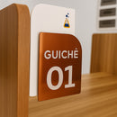 Placa Acrílico Personalizada Guichê 20x12cm