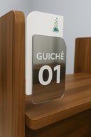 Placa Acrílico Personalizada Guichê 20x12cm