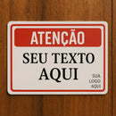 Placa De Aviso Acrílico 2mm 30x20cm Personalizada