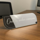 Placa Identificação Mesa Personalizada 1unid Luxo Espelhada