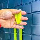 50 Medalhas Redondas 5cm Acrílico Cristal 2mm C/ Fita Verde