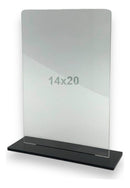 Kit 10 Troféu Acrilico Cristal 2mm 14x20cm C/base Preta