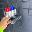Suporte Acrílico Para Apagador E P/ 6 Canetas Quadro Branco