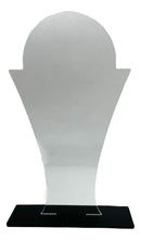 Kit 10 Troféu Acrilico Cristal 2mm 10x18cm C/base Preta 3mm