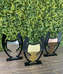 Kit 3 Troféu Taça Dourado, Prata E Bronze 25x16 C/base Preta