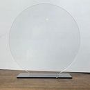 5 Troféus Redondos Acrílico Cristal 15,5cm C/base Preta