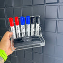 Suporte Acrílico Para Apagador E P/ 6 Canetas Quadro Branco