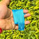 50 Medalhas Redondas 5cm Acrílico 2mm Fita C/ Azul Claro