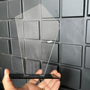 Kit 05 Troféu Acrilico Cristal 2mm 11x18cm C/base Preta