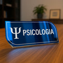 Placa Identificação Mesa Personalizada 1unid Luxo Espelhada